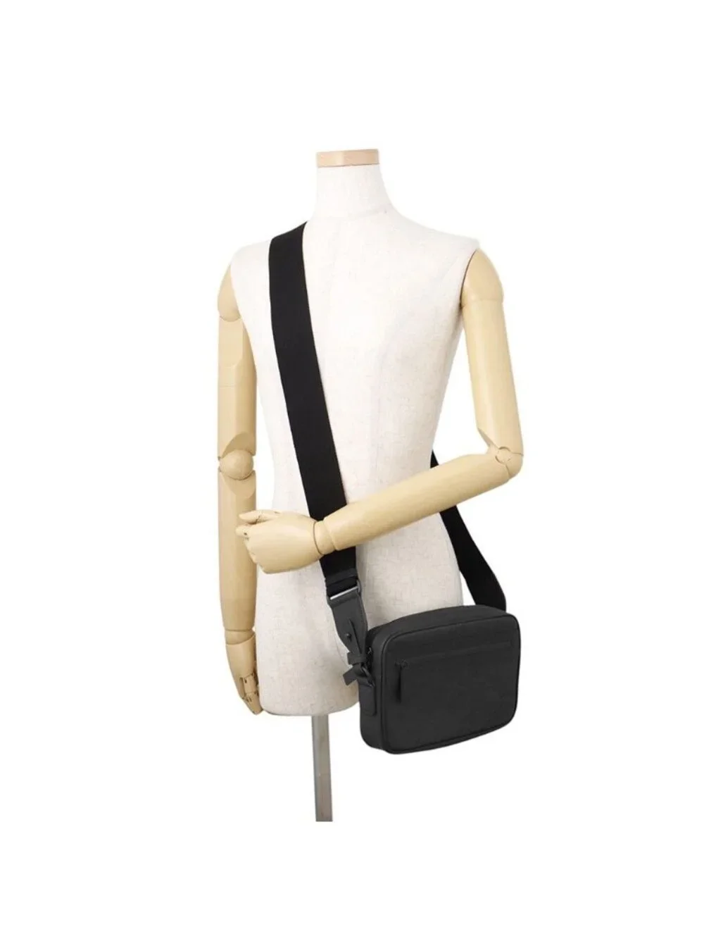 Gucci Shoulder Bag GG Rubber Effect Black